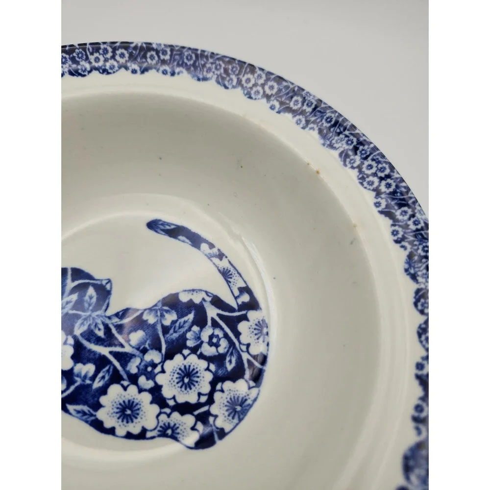 Vintage Royal Crownford Calico Cat Bowl  Staffordshire England Norma Sherman